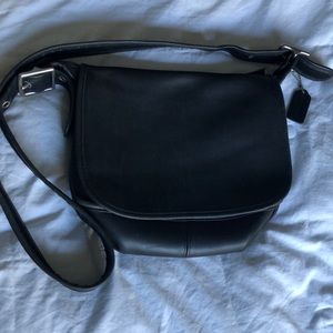 Vintage Coach Satchel Flap Bag Leather 9951